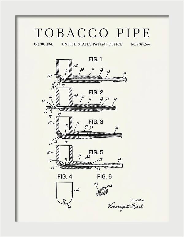 Tobacco Pipe Minimalist Patent Us2395596a