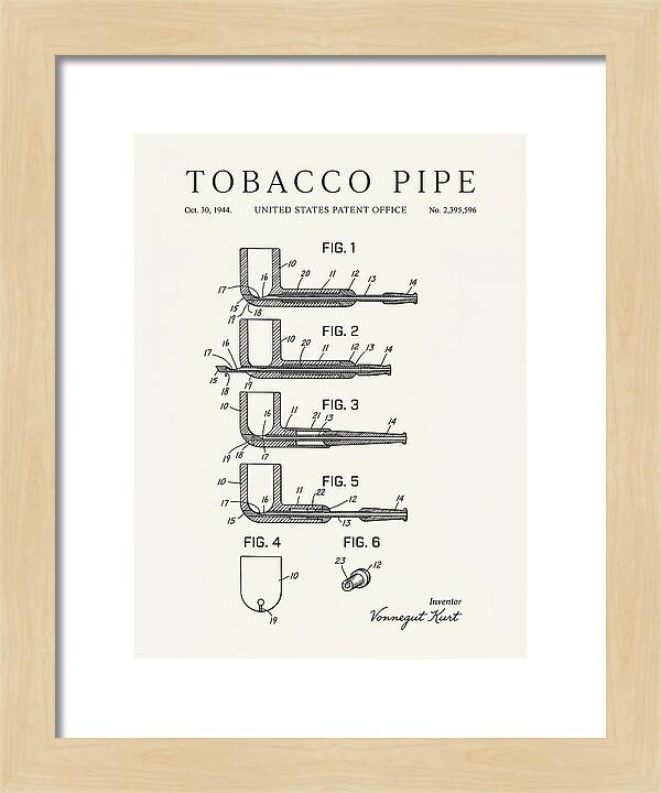Tobacco Pipe Minimalist Patent Us2395596a