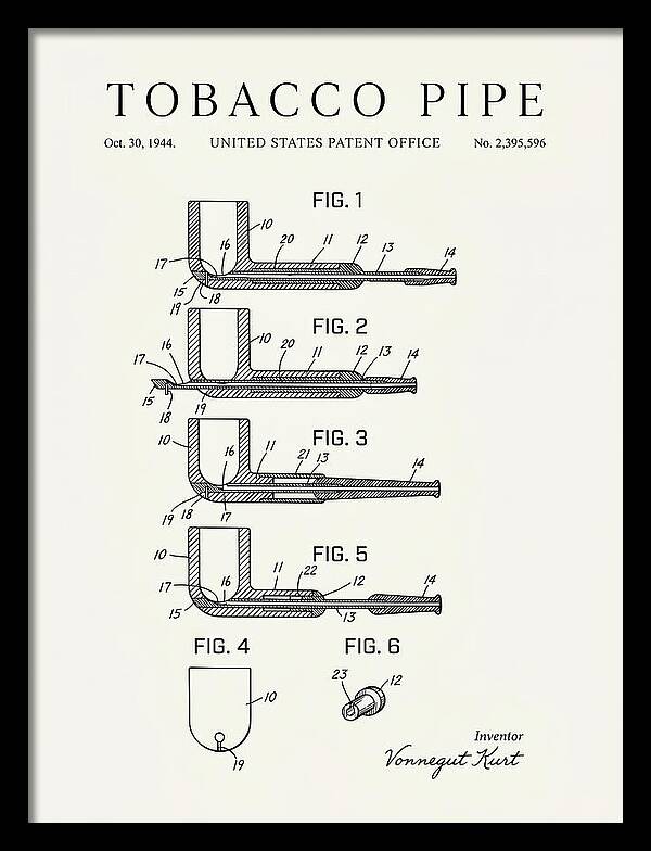 Tobacco Pipe Minimalist Patent Us2395596a