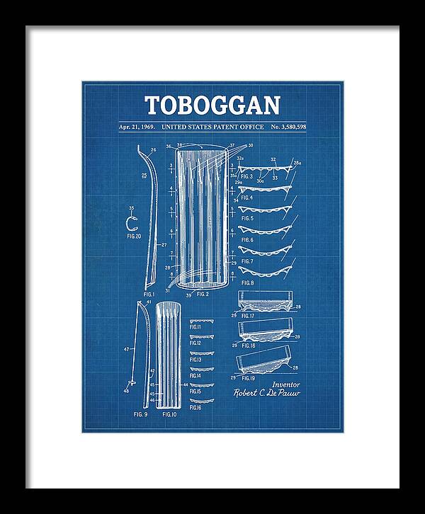 Toboggan Blueprint Patent Us3580598a