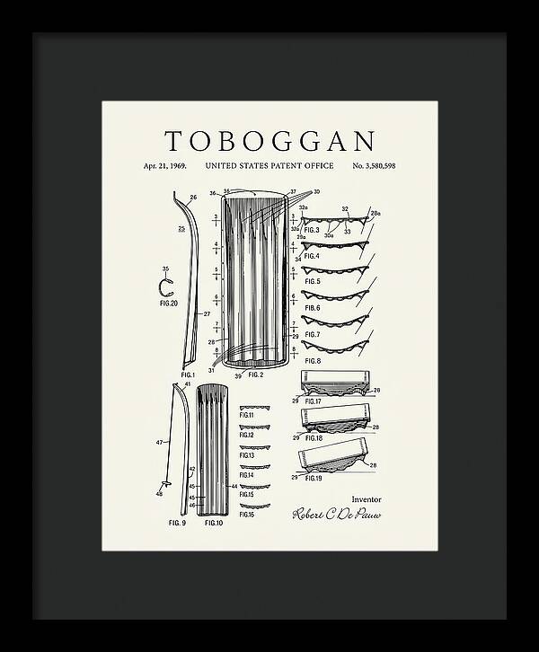 Toboggan Minimalist Patent Us3580598a