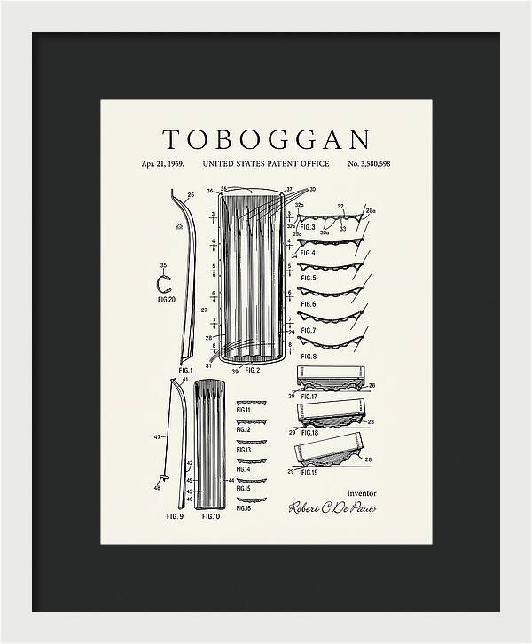 Toboggan Minimalist Patent Us3580598a
