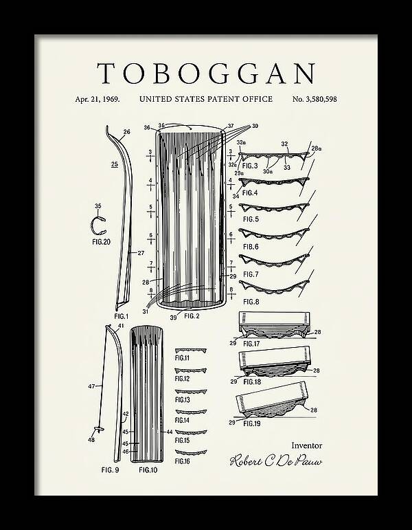 Toboggan Minimalist Patent Us3580598a