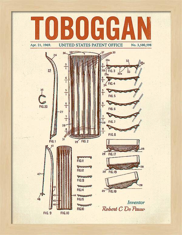 Toboggan Retro Patent Us3580598a