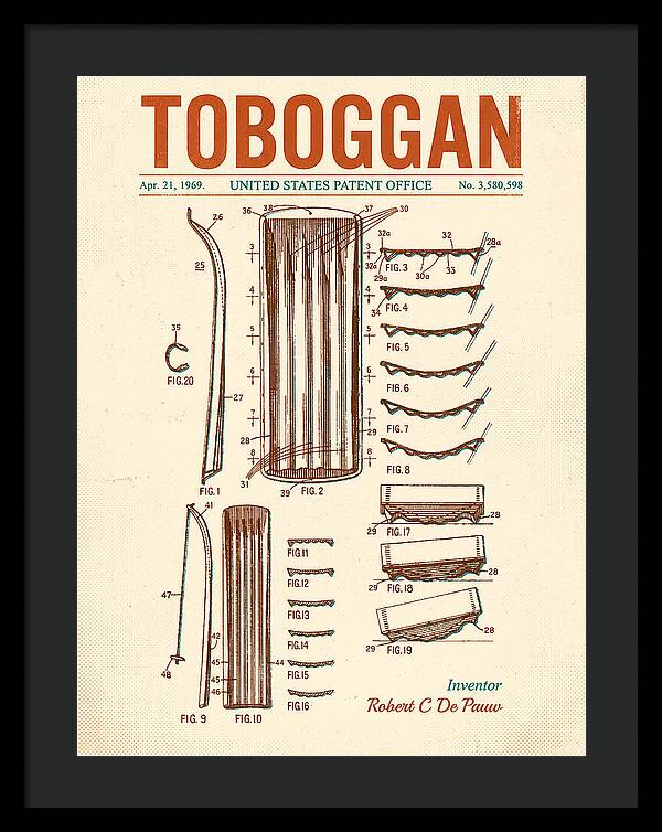 Toboggan Retro Patent Us3580598a