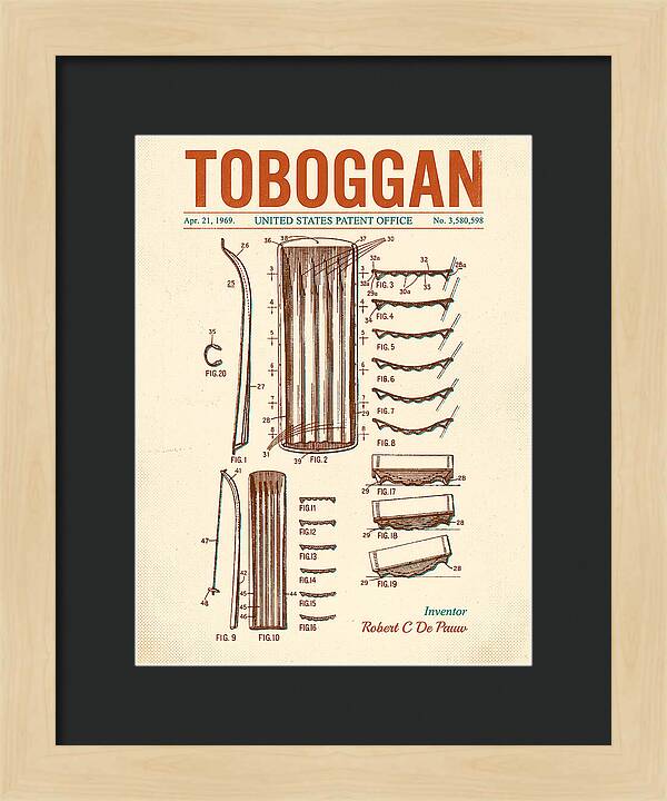 Toboggan Retro Patent Us3580598a