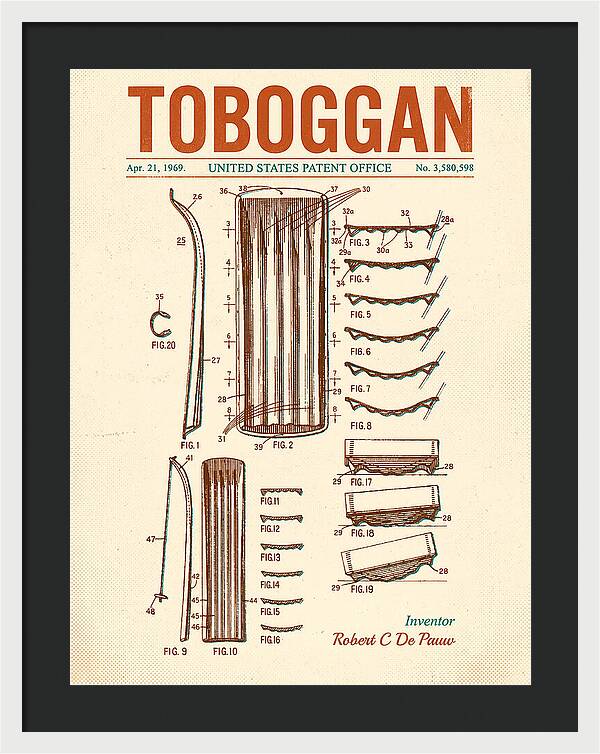 Toboggan Retro Patent Us3580598a