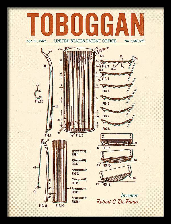 Toboggan Retro Patent Us3580598a