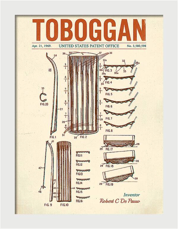 Toboggan Retro Patent Us3580598a