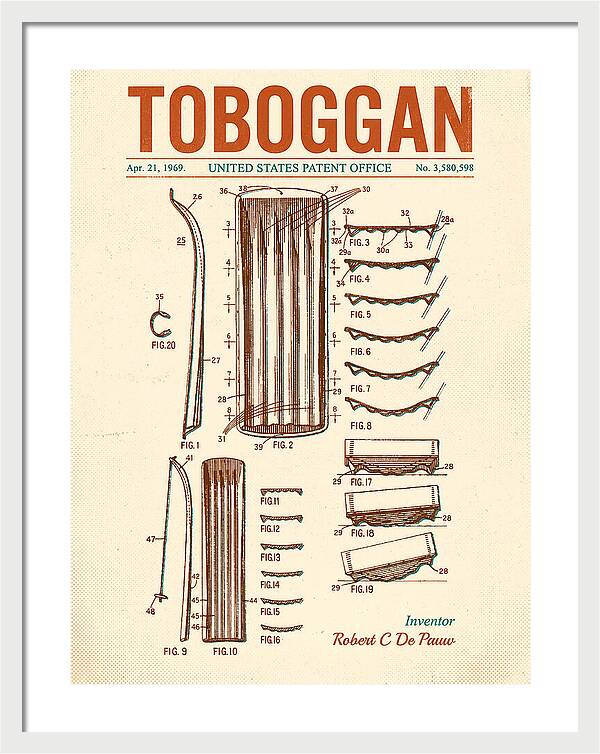 Toboggan Retro Patent Us3580598a