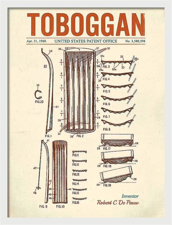 Toboggan Retro Patent Us3580598a