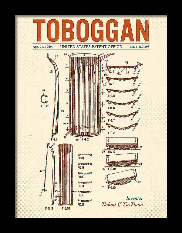 Toboggan Retro Patent Us3580598a