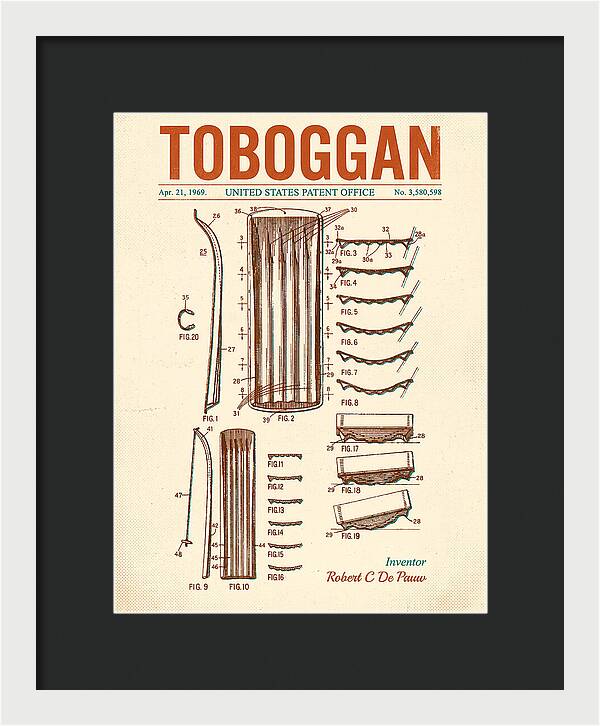 Toboggan Retro Patent Us3580598a