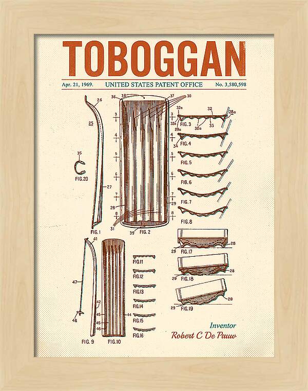 Toboggan Retro Patent Us3580598a
