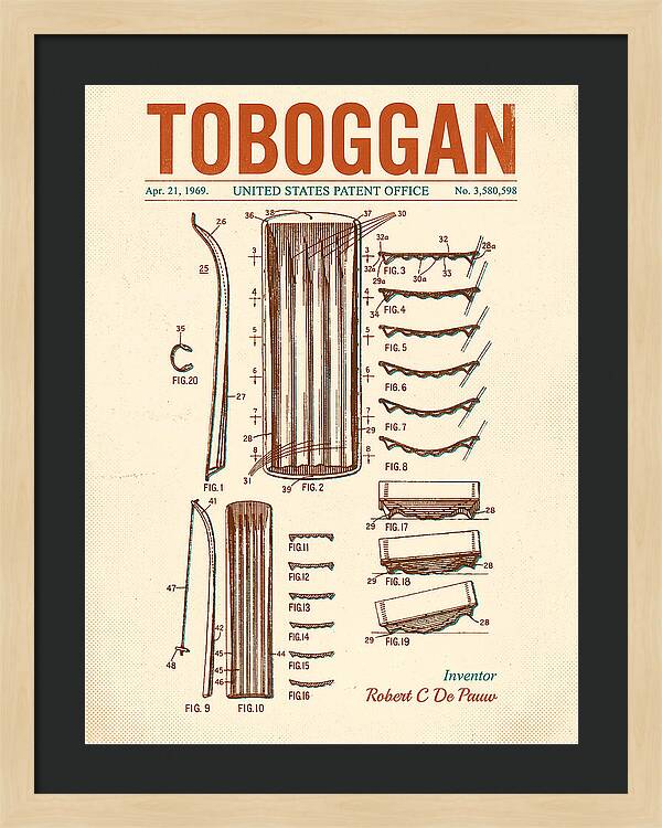 Toboggan Retro Patent Us3580598a