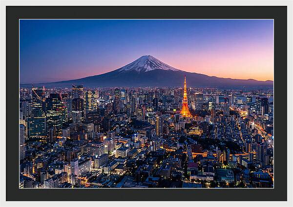 Tokyo Skyline At Blue Hour
