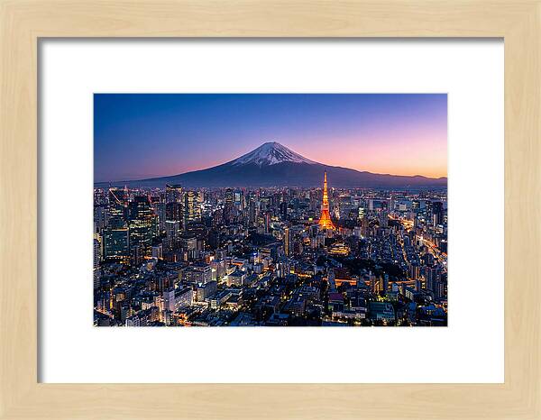 Tokyo Skyline At Blue Hour