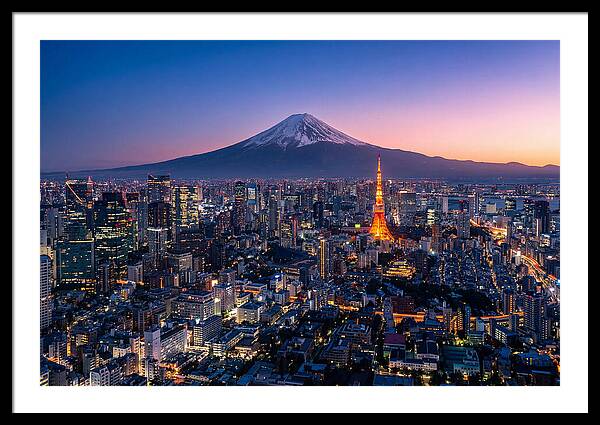 Tokyo Skyline At Blue Hour