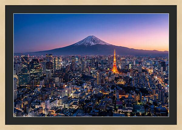 Tokyo Skyline At Blue Hour