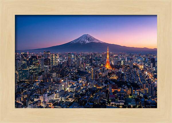 Tokyo Skyline At Blue Hour