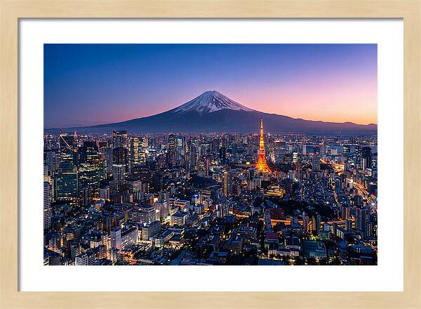 Tokyo Skyline At Blue Hour