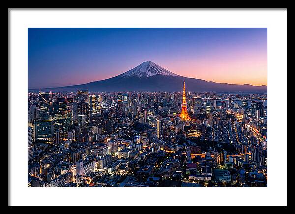 Tokyo Skyline At Blue Hour