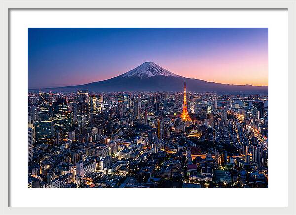 Tokyo Skyline At Blue Hour
