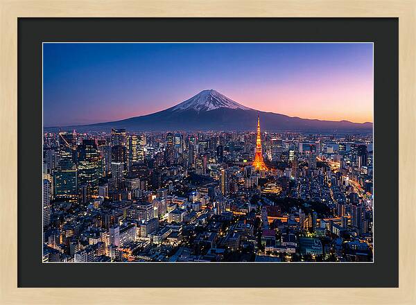 Tokyo Skyline At Blue Hour