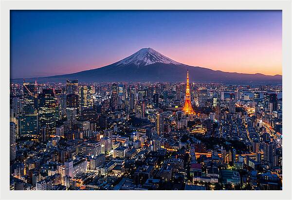 Tokyo Skyline At Blue Hour
