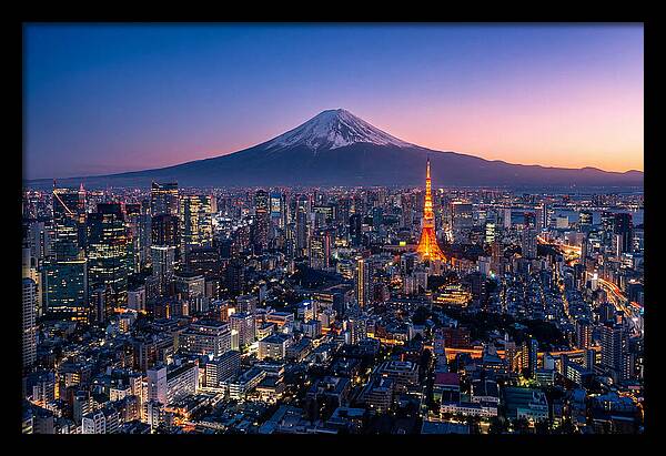 Tokyo Skyline At Blue Hour