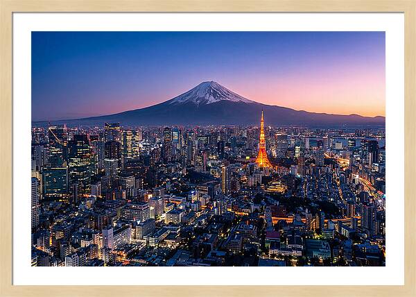 Tokyo Skyline At Blue Hour