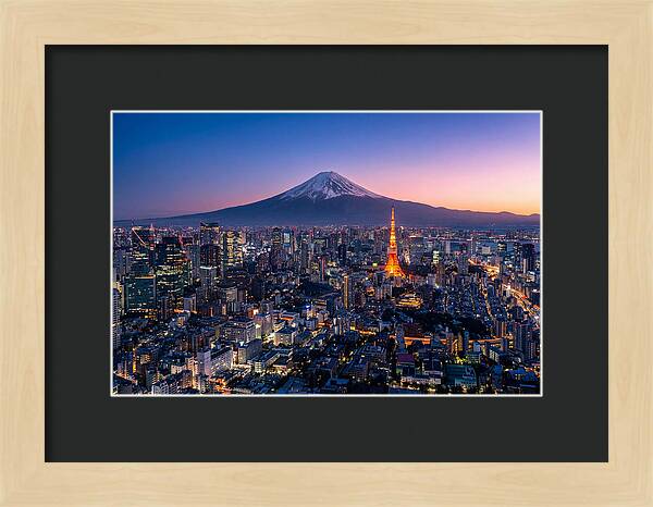Tokyo Skyline At Blue Hour