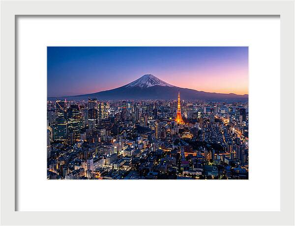 Tokyo Skyline At Blue Hour