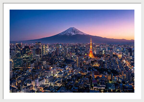 Tokyo Skyline At Blue Hour