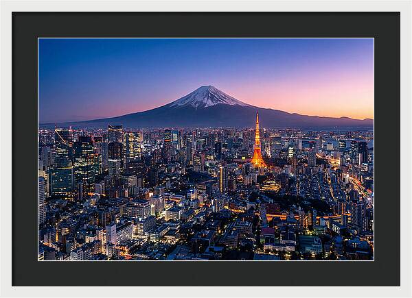 Tokyo Skyline At Blue Hour