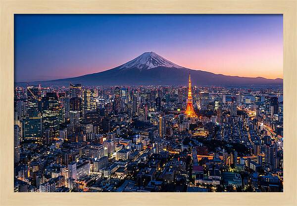 Tokyo Skyline At Blue Hour