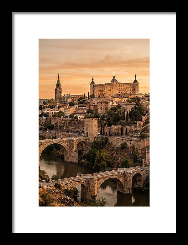 Toledo Skyline At Golden Hour