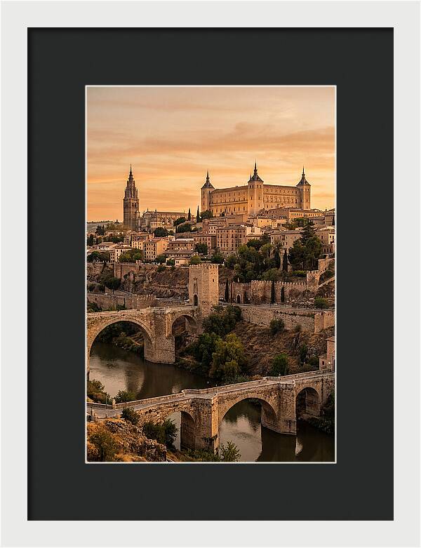 Toledo Skyline At Golden Hour