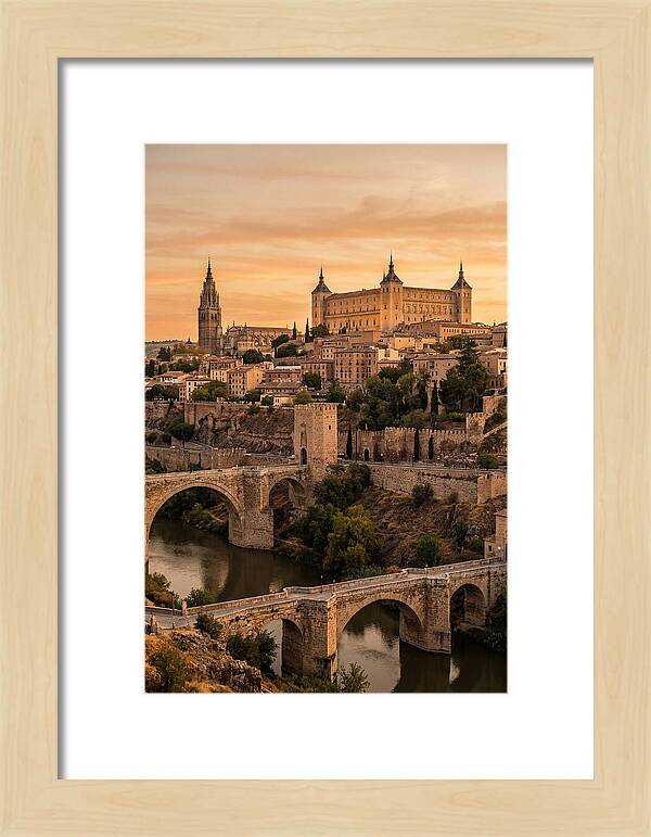 Toledo Skyline At Golden Hour