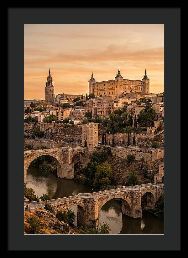 Toledo Skyline At Golden Hour
