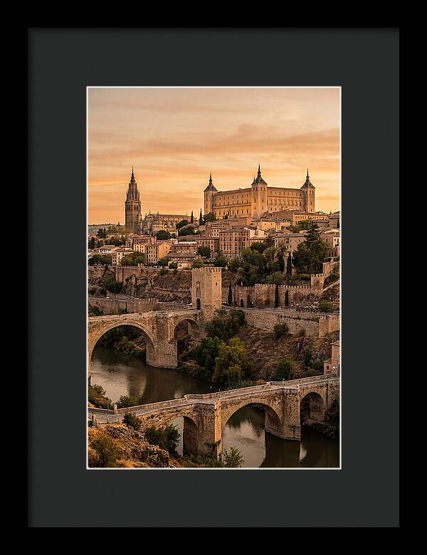Toledo Skyline At Golden Hour