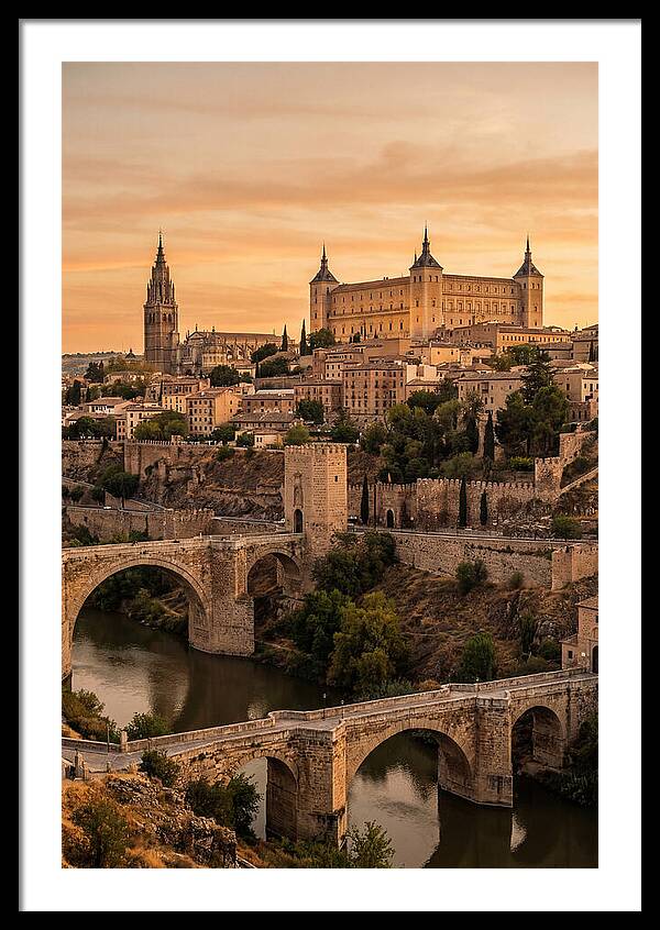 Toledo Skyline At Golden Hour