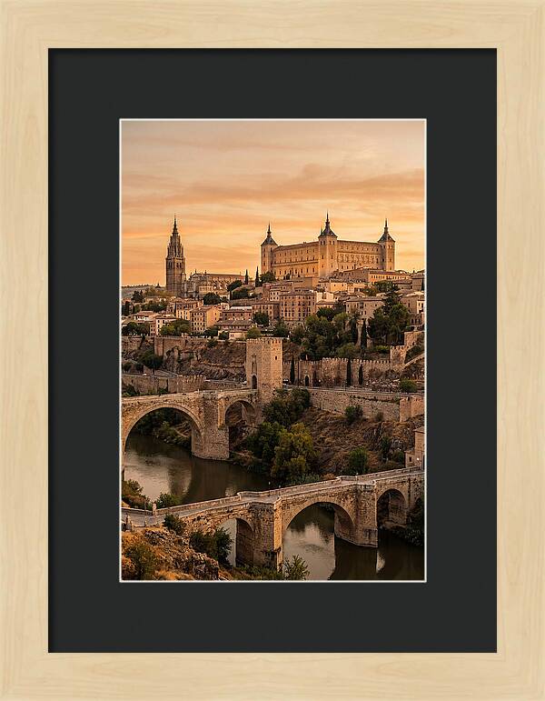Toledo Skyline At Golden Hour