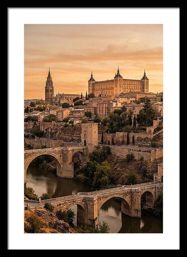 Toledo Skyline At Golden Hour