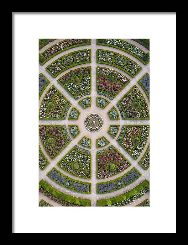 Topdown View Of A Botanical Garden