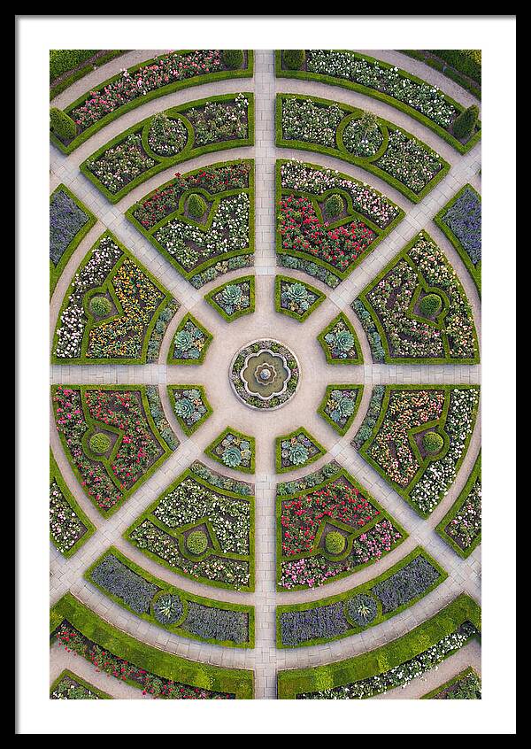 Topdown View Of A Botanical Garden