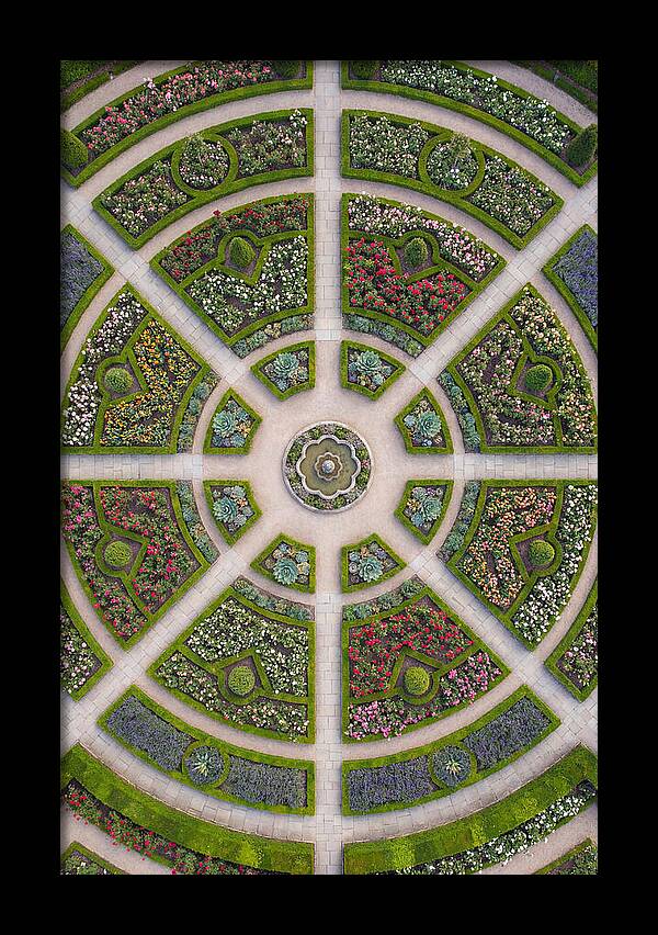Topdown View Of A Botanical Garden