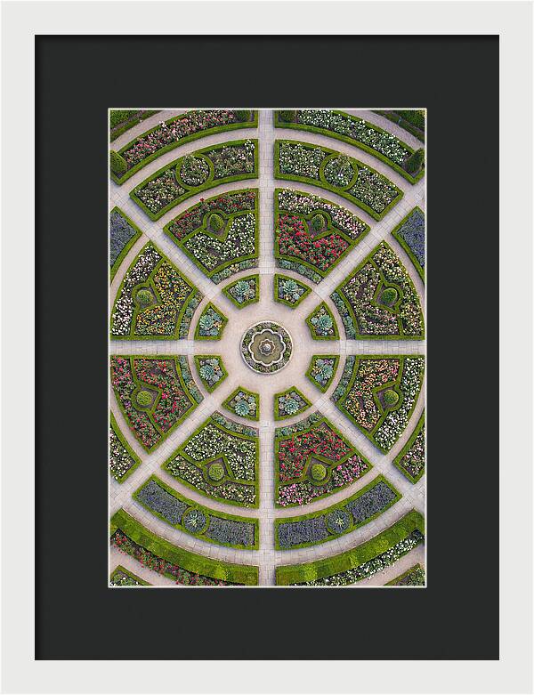 Topdown View Of A Botanical Garden