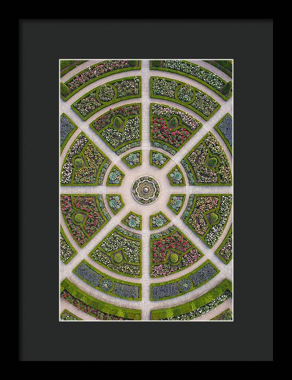 Topdown View Of A Botanical Garden