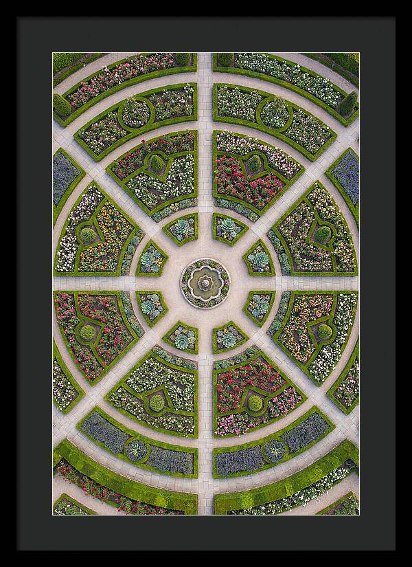 Topdown View Of A Botanical Garden